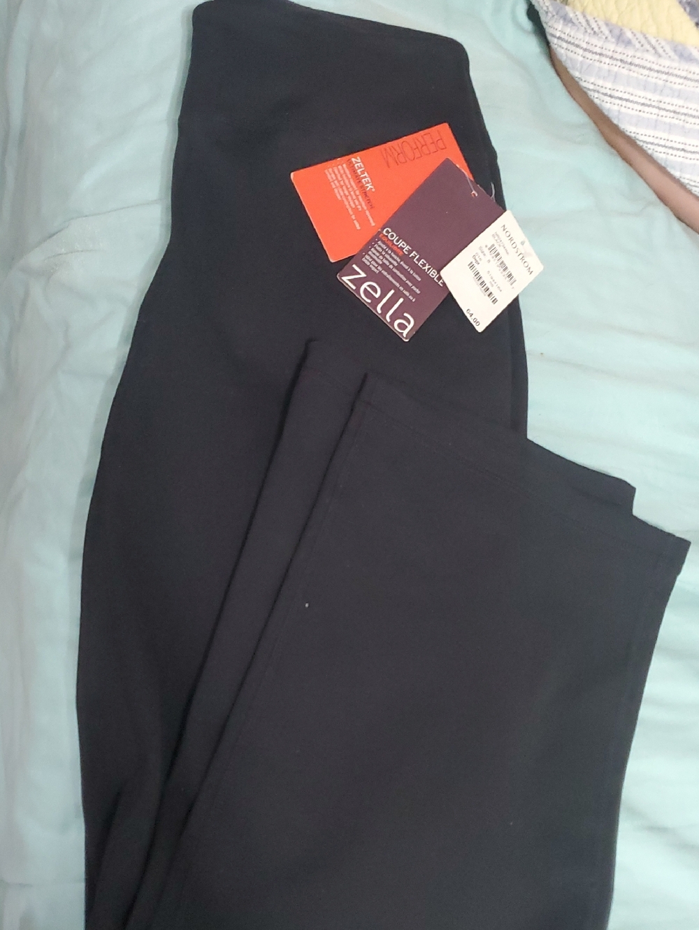 NWT Zella Black High Waist Straight Leg Pants Size 8 🖤 - Picture 6 of 14